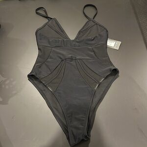 Sheer Black One Piece Swimsuit